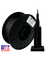 American Filament PLA 1.75mm, 1kg Spool, Midnight Black