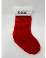 Personalized Red/White Plush Christmas Stocking
