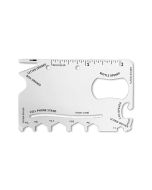 Customizable Metal Survival Business Card