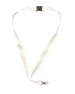 White 7/8" x 36" Break-Away Lanyard