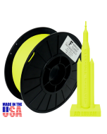 American Filament PLA Neon 1.75mm, 1kg Spool, Neon Yellow