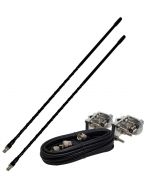 Shark Dual CB Radio Coax Antenna and Mount Kit 4ft Black - TS822-4B