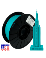 American Filament PLA 1.75mm, 1kg Spool, Teal