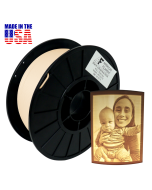 American Filament PLA Lithophane 1.75mm, 1kg Spool, Warm White