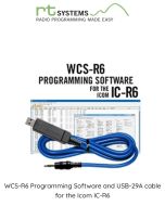 WCS-R6 Programming Software and USB-29A cable for the Icom IC-R6