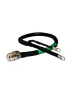 ABR Industries 3.0ft RG213/U w/ SO239 to Ring Terminals Split 4-inch WP-HST - 2213A-SO-RT-3