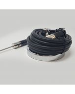 Shark 3' CB Antenna Black w 3" Chrome Mag Mount HH521-3M