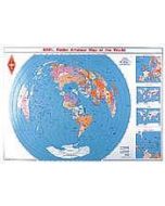 AARL Amateur Radio Map of the World (Azimuthal)