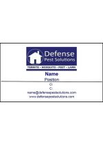 Defense Pest Solutions Business Card