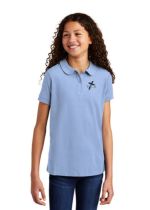 HCA Girls' S/S Pique Polo