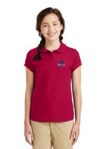 HCA Girls' S/S Pique Polo