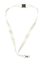 White 7/8" x 36" Break-Away Lanyard