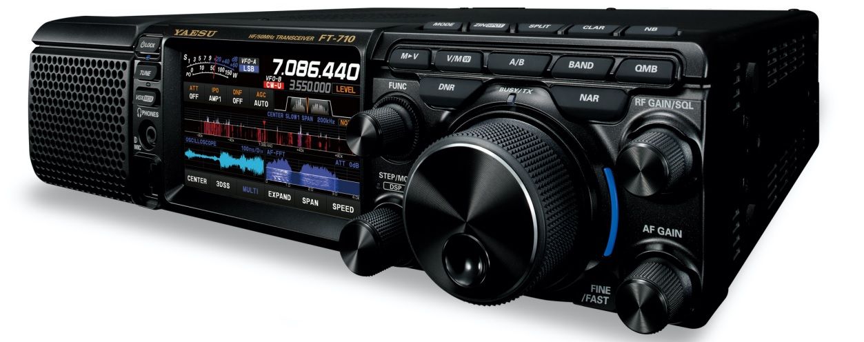 Yaesu FT-710 AESS 100W HF/50MHz Compact SDR Transceiver with Speaker