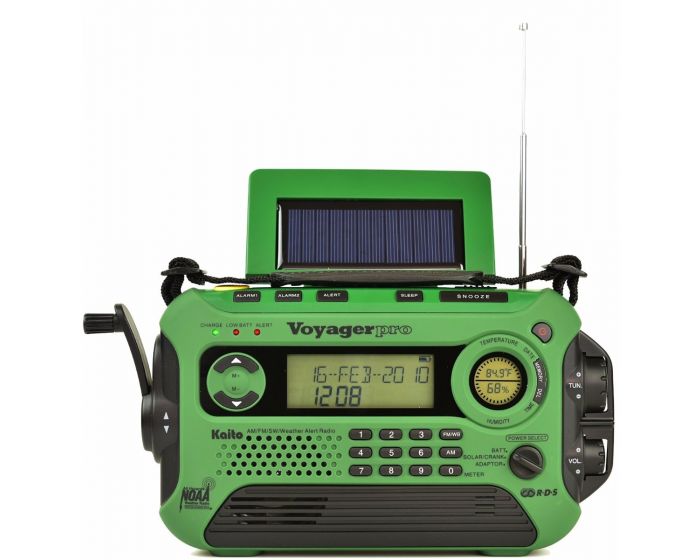 Kaito Voyager Pro KA600 Emergency Weather & Alert Radio (Green