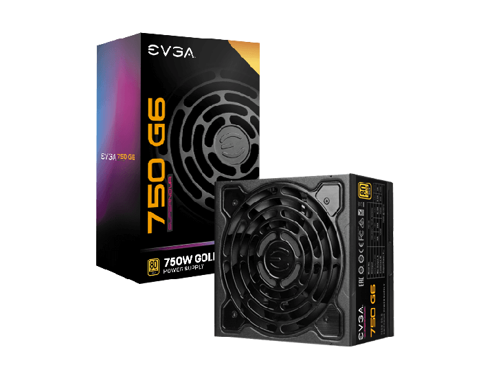 EVGA SuperNOVA G6 750W 80+Gold Fully Modular ATX PSU 220G60750X1