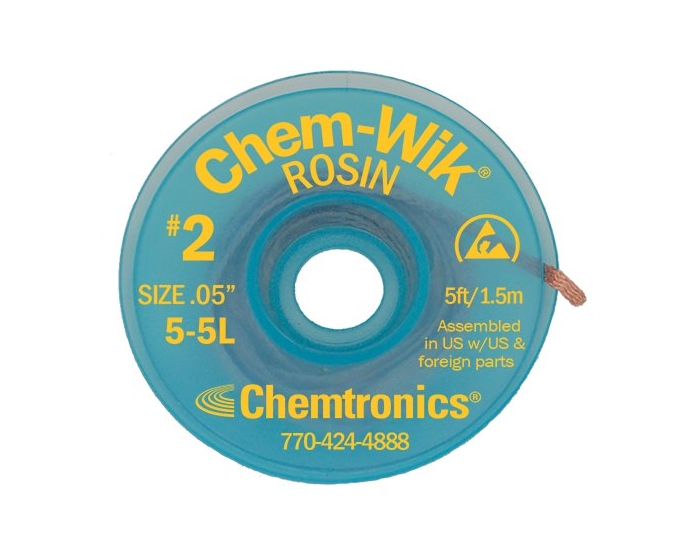 Chemtronics ChemWik Rosin Flux Desoldering Wick 525L