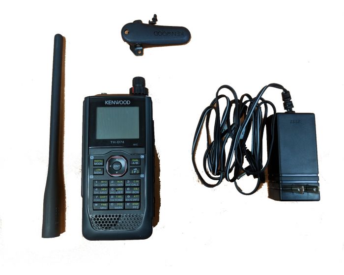 Used Kenwood THD74A 144/220/430 Mhz TriBand Digital HT SN86802