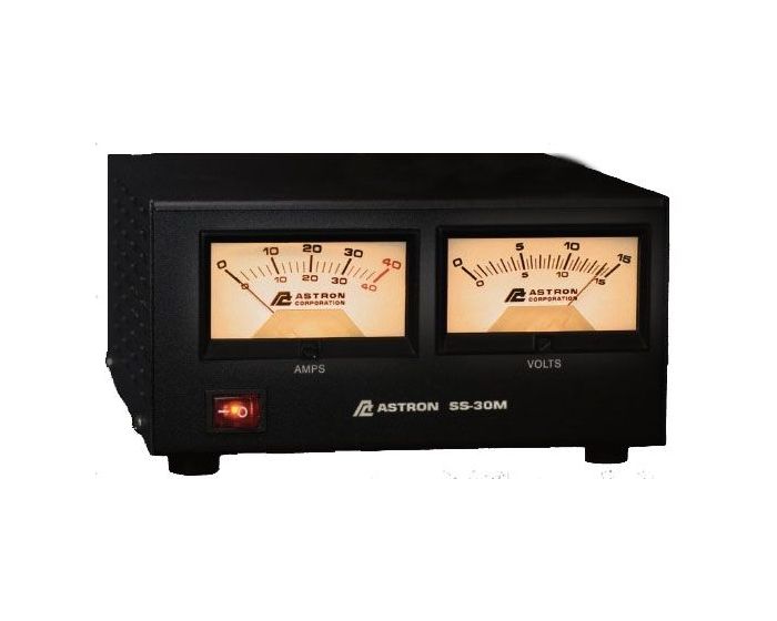 Astron SS-30M DESKTOP SWITCHING POWER SUPPLY WITH VOLT AND AMP METERS Astron SS-30M DESKTOP SWITCHING POWER SUPPLY WITH VOLT AND AMP METERS