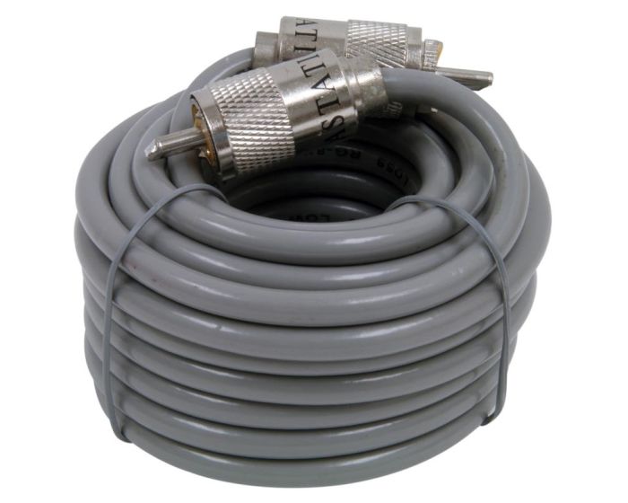 Astatic CB Radio 18ft Single RG8X Coax Cable w/PL259 30210274 RG8X