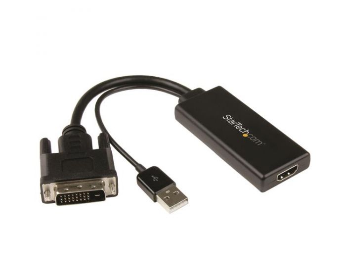 Startech DVI2HD DVI to HDMI Video Adapter w/USB Power & Audio