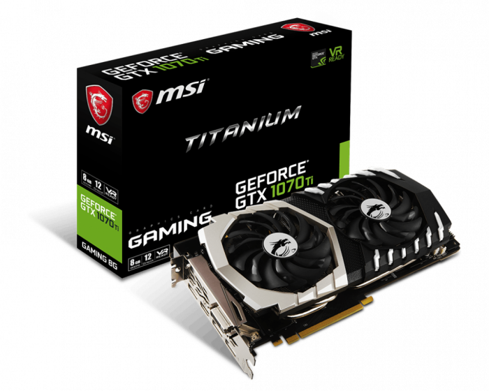 Msi Geforce Gtx 1070 Ti 8gb Titanium Graphics Card Geforce Gtx 1070 Ti Titanium 8g