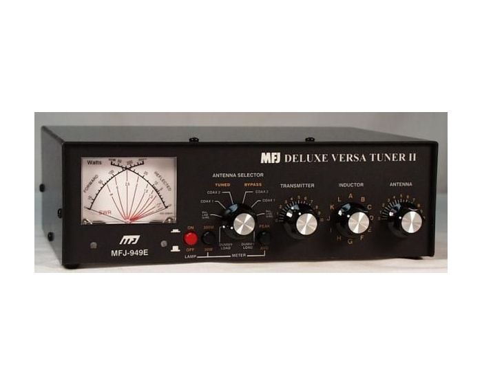 Open Box MFJ-949E Manual tuner + SWR 18-30MHz SN113465 GigaParts.com